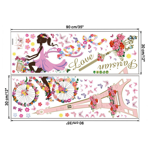 ស្ទីគ័របិតជញ្ជាំង Parisian Love