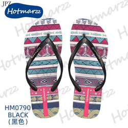 Hotmarzz Fish And Cat Black Flip Flop 
