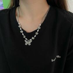  Butterfly Necklace Pearls