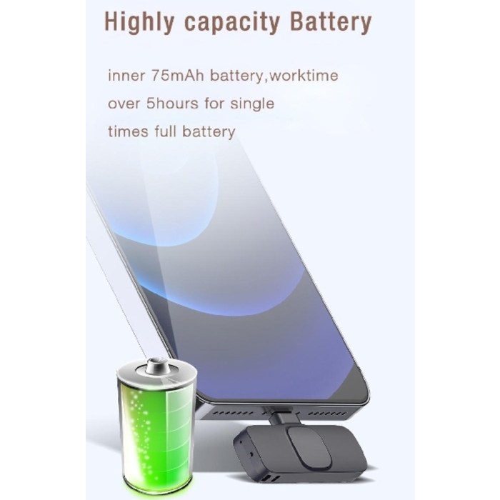 Wireless Microphone iPhone & Samsung 2in1 Lightning & Type-C