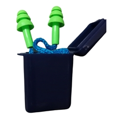 ឆ្នុកត្រចៀក TAC មានខ្សែមានប្រអប់ ពណ៌បៃតង