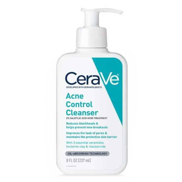 Cerave Acne Control Cleanser (ហ្វូមលាងមុខកម្ចាត់មុន) - 237ml