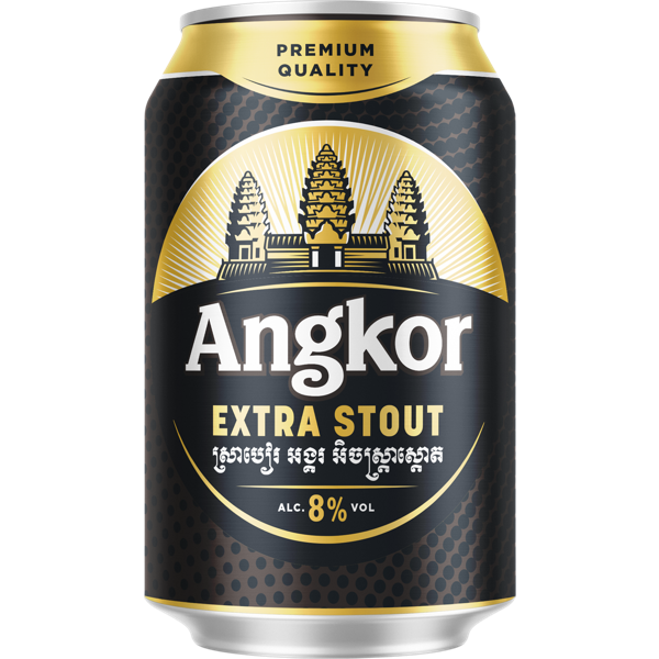 Angkor Extra Stout 330ml - 24 Cans 