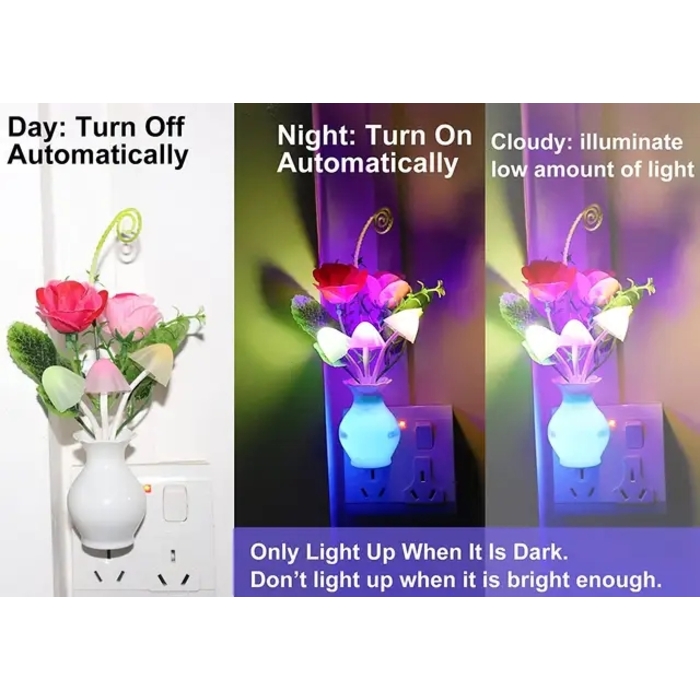 អំពូលភ្លើងរាត្រីមានសេនស័រយប់ថ្ងៃ មួយគូ