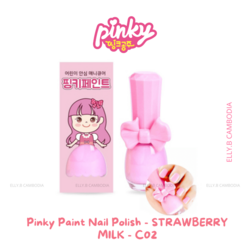 Pinky Paint Nail Polish - STRAWBERRY MILK - C02 