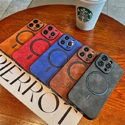 Case សំបកទូរស័ព្ទស្បែក មានដុំម៉ាញ៉េទិច Iphone 14 Pro ma