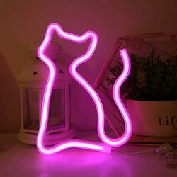 Cat Neon Light 9cm x 12cm