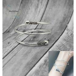 Sterling Silver 92.5% Triple Bangle 0015 