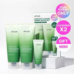 ANUA Heartleaf Pore Cleansing Foam Double Sets (Anua x Style Korean)