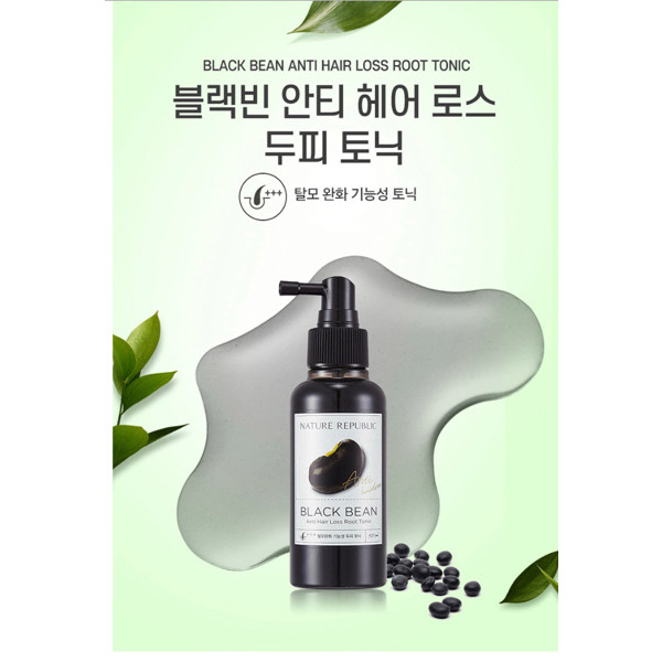 Nature Republic Black Bean Anti Hair Loss Root Tonic (សេរ៉ូមបណ្ដុះសក់) - 120ml
