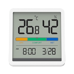 🇹🇭 Xiaomi Youpin Miiiw Temperature and Humidity Clock Large 3.34-inch LCD Screen - Deluxe Edition 1