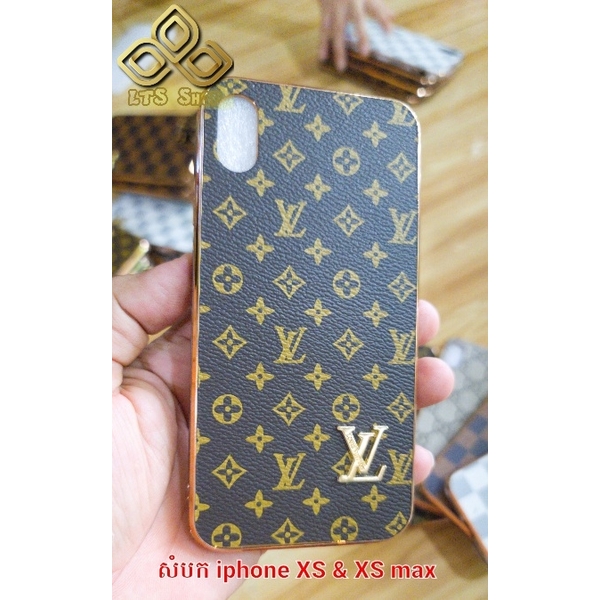 សំបកទូរសព្ទ LV & GC គែមជ្រុង iPhone XS Max