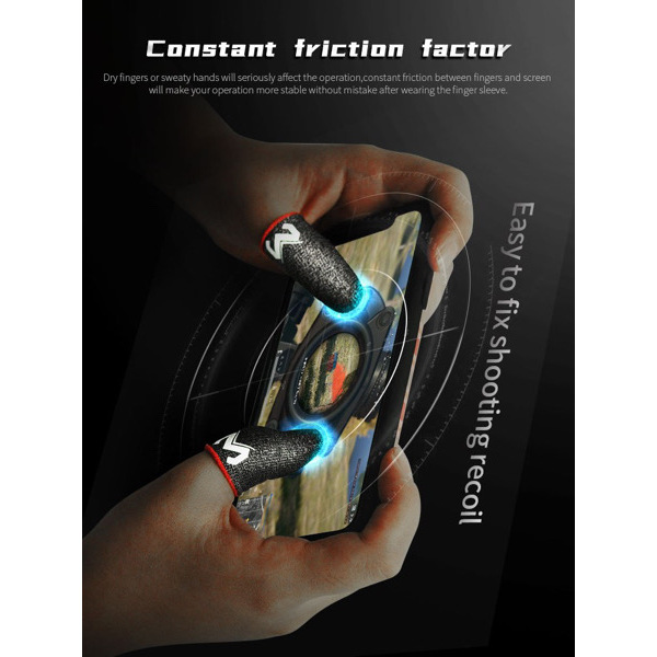 MEMO FS01 Fingers Sleeve Gaming - Black Size 2