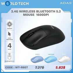 2.4G WIRELESS BLUETOOTH 5.2 MOUSE 1600DPI