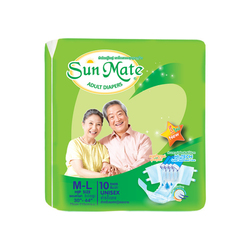 SUNMATE Adult Diaper (M-L) 10's
