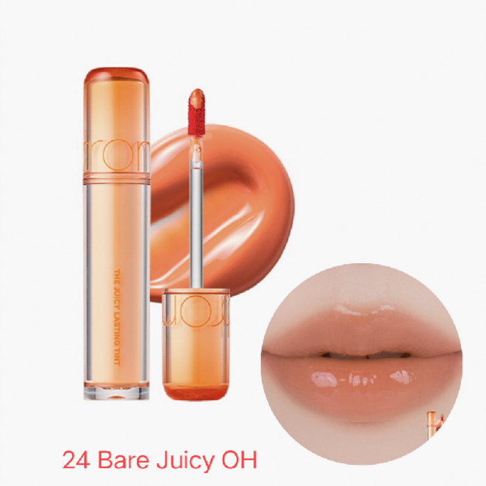 rom&nd The Juicy Lasting Tint Lipstick-24 Bare Juicy OH/ក្រែម