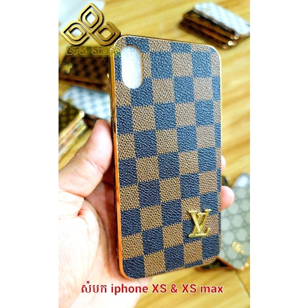 សំបកទូរសព្ទ LV & GC គែមជ្រុង iPhone XS Max