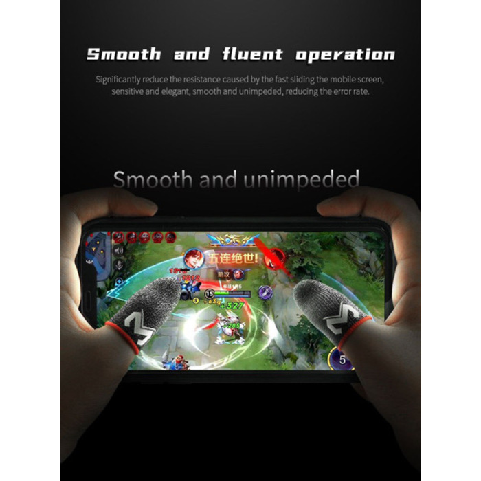 MEMO FS01 Fingers Sleeve Gaming - Black Size 2