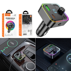 Car Bluetooth FM Transmitter PD30W+QC3.0 Hoco E81 10072
