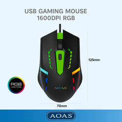 WT-M39	USB Gaming Mouse  1600DPI RGB