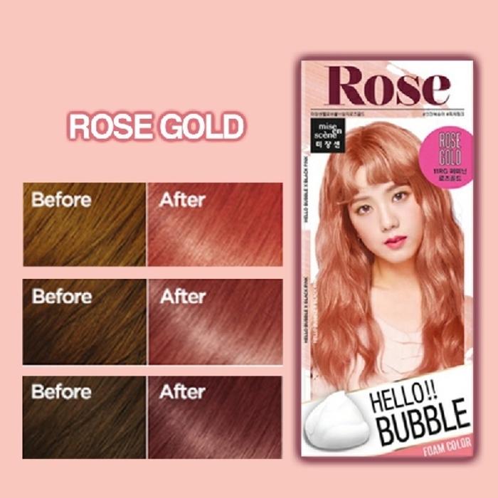 ថ្នាំកក់ប្តូរពណ៌ MISE EN SCENE Hello Bubble Rose