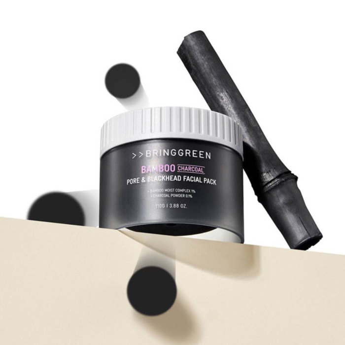 Bring green Bamboo charcoal pore& blackhead facial pack