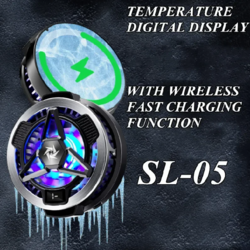 SL05 Magnetic Phone Cooler 15W -1ºC (Wireless Charge 15W) - Black