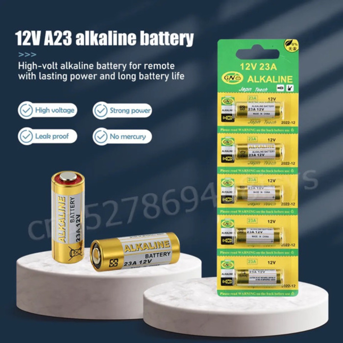 12V A23 Alkaline Battery 2PCS