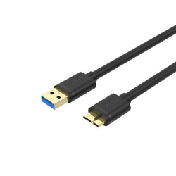 Unitek USB-A (M) to Micro-B (M) Canle 0.3m