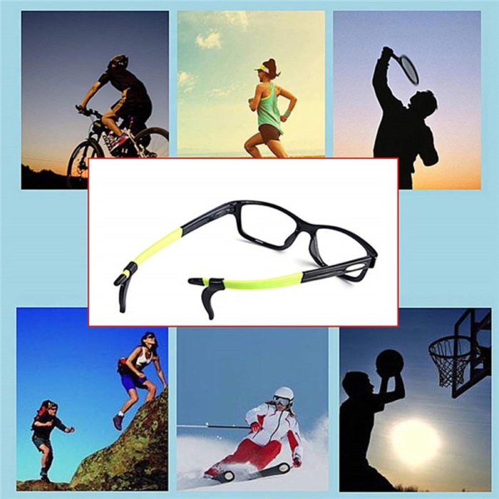 Anti-Slip Silicone Glasses Ear Hooks - 4 Pairs Mixed Colors