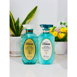 [Moist Diane] EXTRA FRESH & HYDRATE Organic Argan Oil & Feather Keratin Shampoo and Treatment 