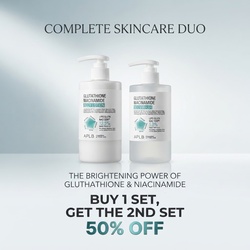 🔥 Buy 1 Set, Get the 2nd Set 50% Off - APLB Glutathione Niacinamide Body Care Set – Body Wash & Body Lotion