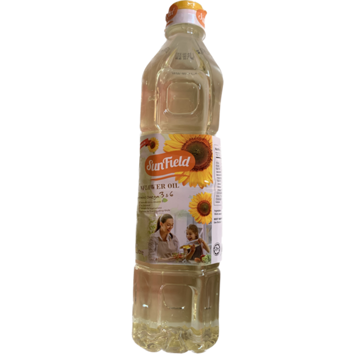 Sunfield Sunflower Oil 1L - 12 Bottles 