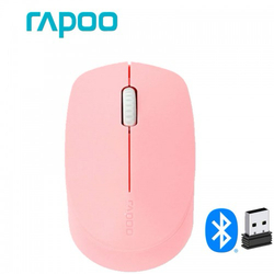 RAPOO M100 Multi-Mode Silent Wireless Mouse (Pink)