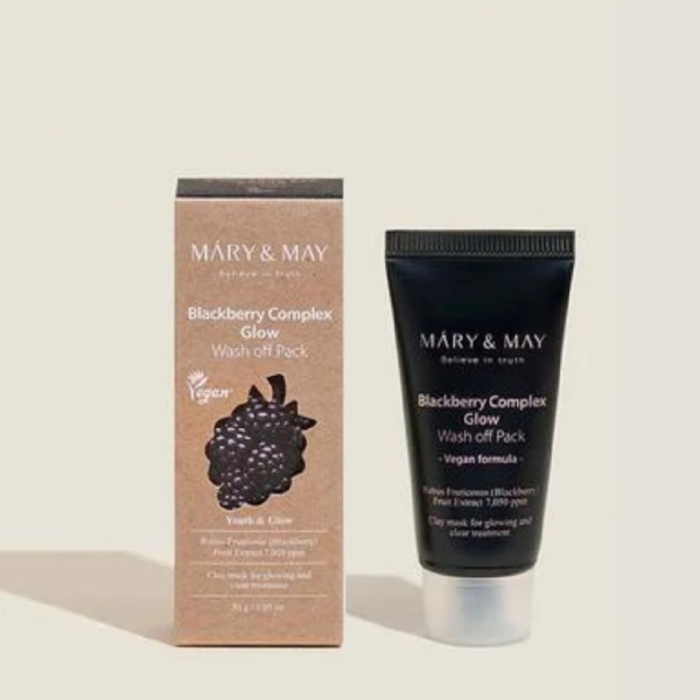 MARY & MAY Blackberry Complex Glow Wash Off Pack