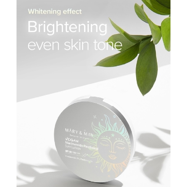 MARY&MAY Vegan Niacinamide Panthenol Sun Cushion SPF50+ PA++++