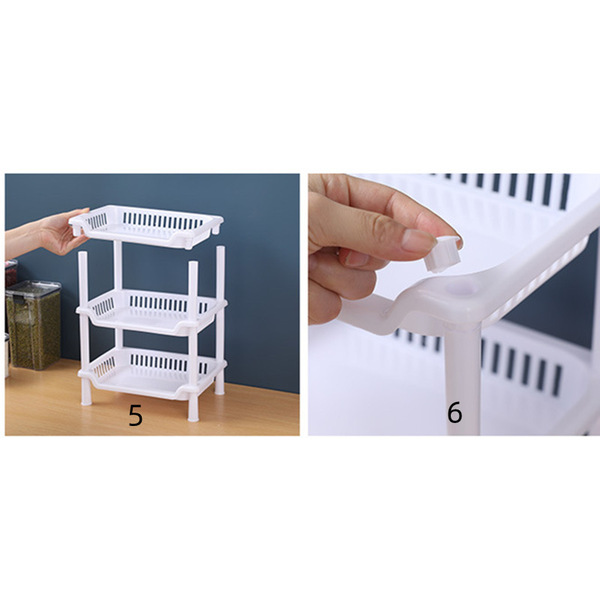 Plastic Kitchen Rack 3 Tiers