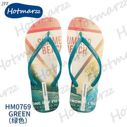 Hotmarzz Beach Time Green Flip Flop 