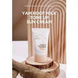  Isntree yam root milk tone up sun cream SPF 50 PA++++