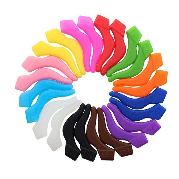 Anti-Slip Silicone Glasses Ear Hooks - 4 Pairs Mixed Colors