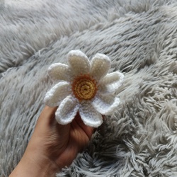 Handmade Crochet Floral Hair Tie 