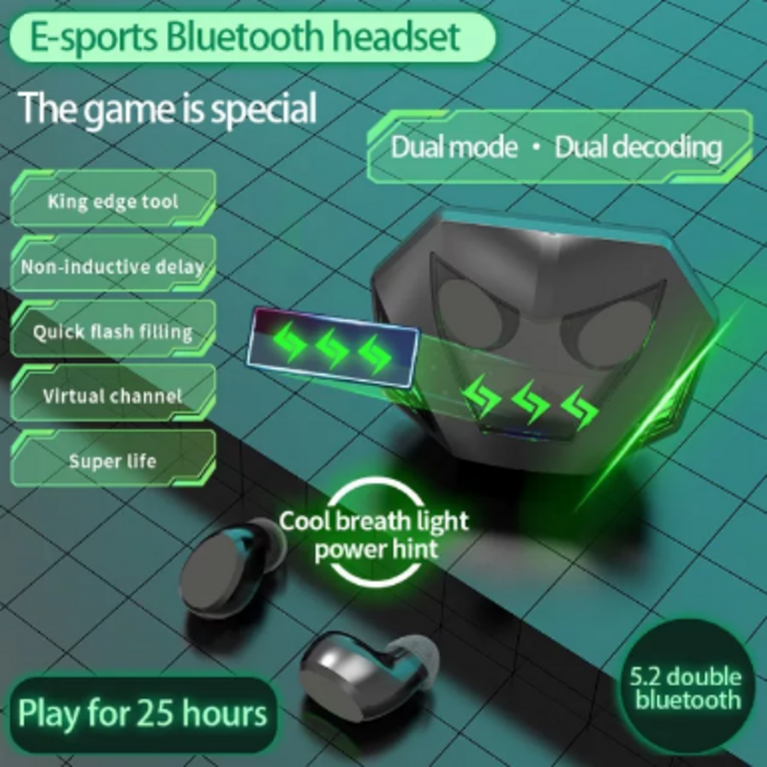 MD Smart Gaming Earphones - Black