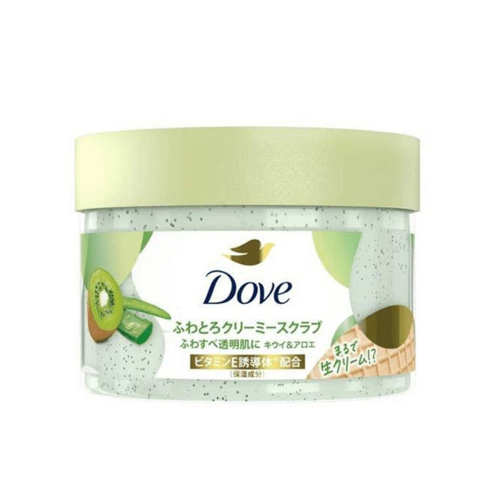 Dove Whipped Cream Body Scrub Kiwi & Aloe Brand: Dove Net: 298gBarcode: 4902111771182Made in Korea
