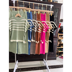 Short Sleeves Set - ឈុតសាច់ចាក់ដៃខ្លី 