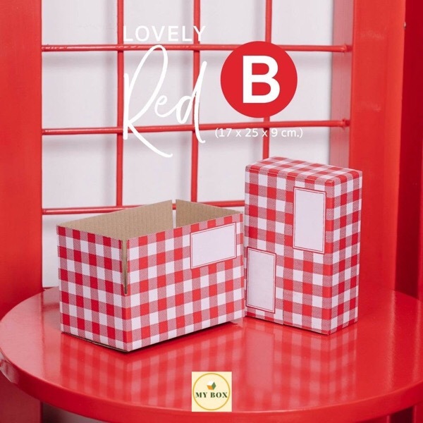 #R004 Lovely Red Box 17x25x9cm - 1 Set (20PCS)