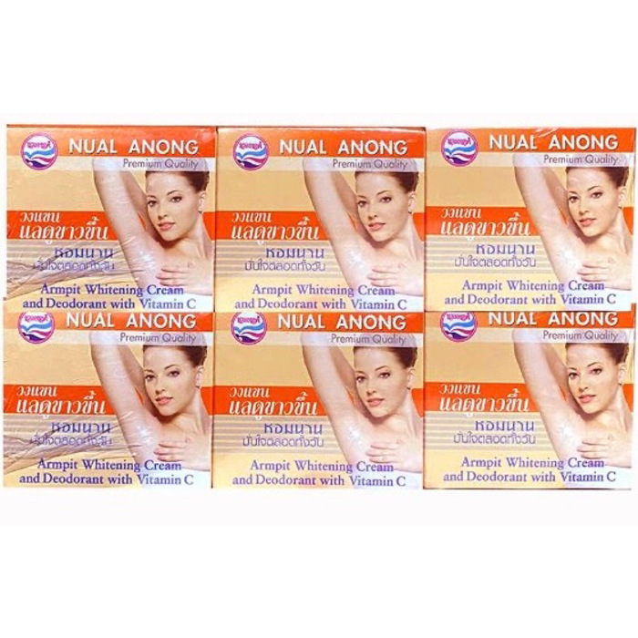 Nual Anong Armpit Whitening Cream 25g - 6 Boxes