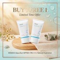 🔥Buy 2 Free 1 - Missha All-Around Safe Block Aqua Sun Gel 50ml
