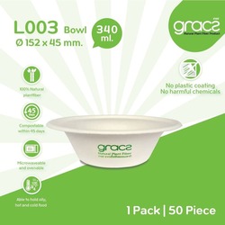 L003 Classic Compostable Bowl 340ml 50PCS