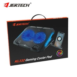 JERTECH GAMING COOLER PAD RGB Black 1piece