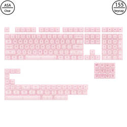 Clear Transparent - Pink (Akko / Keycaps)